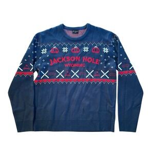 Jackson Hole Fair Isle Mens‎ L Knit Nordic Ski Winter Outdoors Layer Preppy